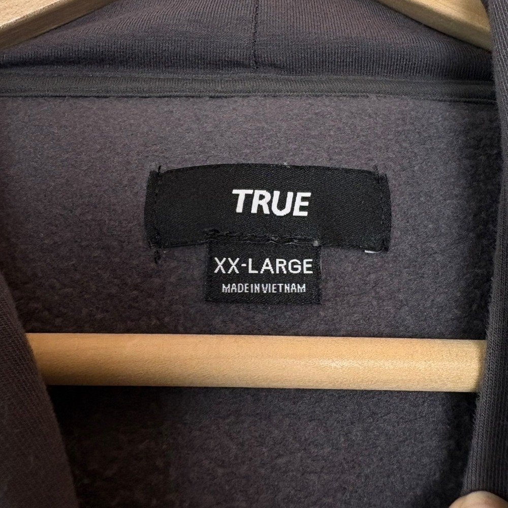 True Linkswear True Futures Staples Hoodie Dead Golfer Grey Golf Sweatshirt XXL - Picture 4 of 8